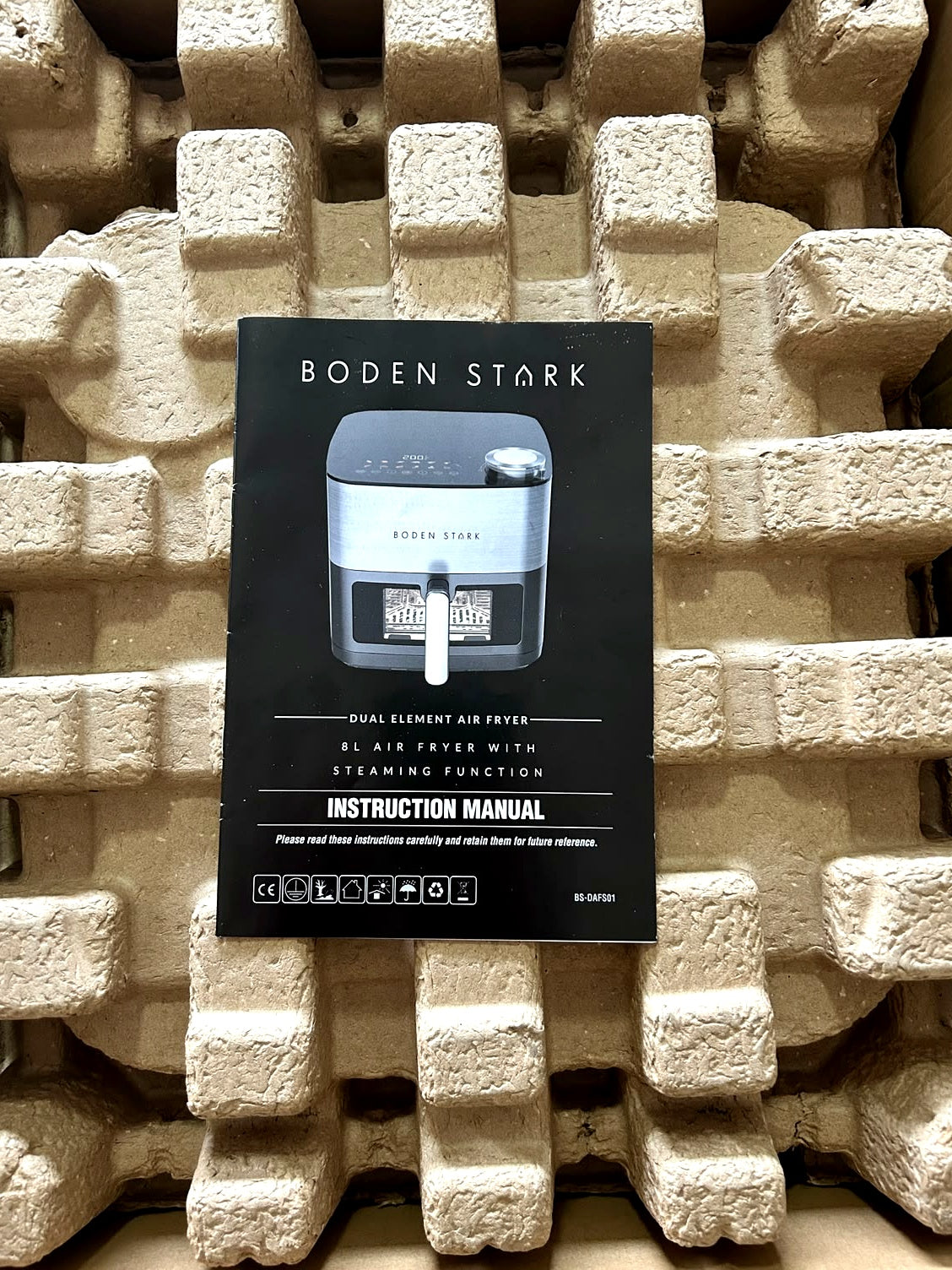 Boden Stark 8L Dual Element Air Fryer with Steaming Function