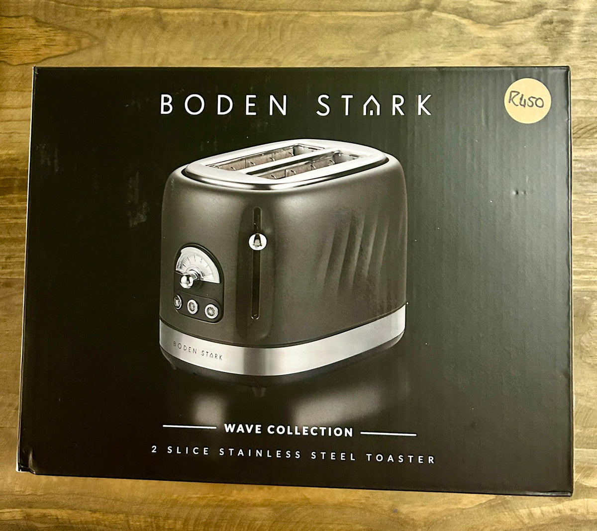 BODEN STARK 2-SLICE STAINLESS STEEL TOASTER