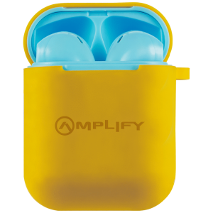 Amplify Buds Series True Wireless Earphones with Silicone Accessories - Blue/Orange